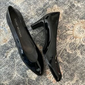 Stuart Weitzman Black Patent Leather Women's Shoes